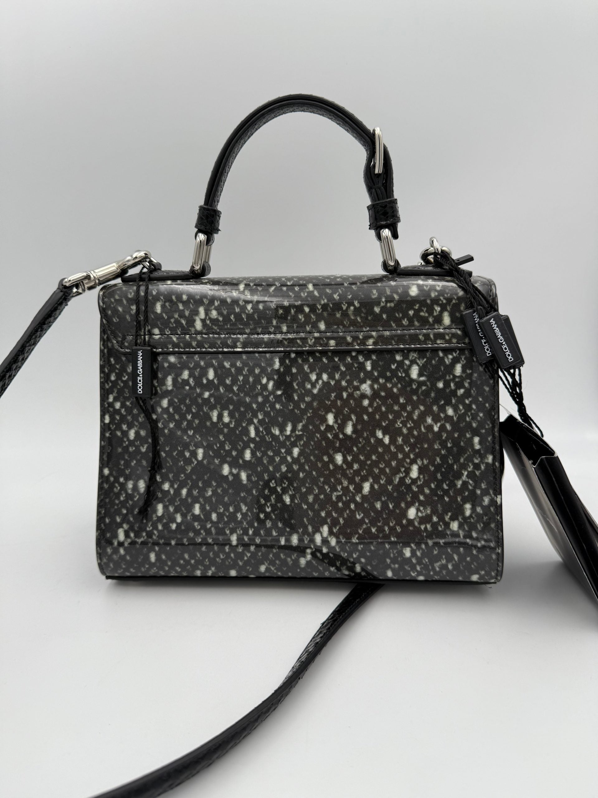 Τσάντα χειρός Dolce & Gabbana DOLCE & GABBANA Monica από φίδι και πατέντα