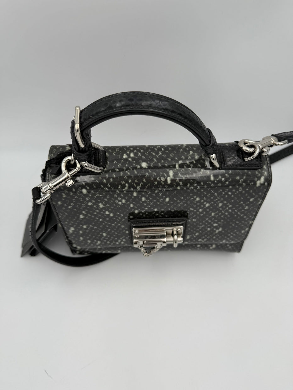 Dolce & Gabbana DOLCE & GABBANA Τσάντα Monica από δέρμα πύθωνα και λουστρίνι