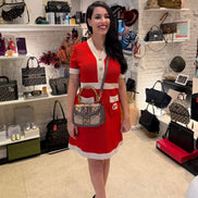 Gucci GUCCI BAMBOO 1947 GG Canvas Handbag