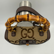 Gucci GUCCI BAMBOO 1947 GG Canvas Handbag