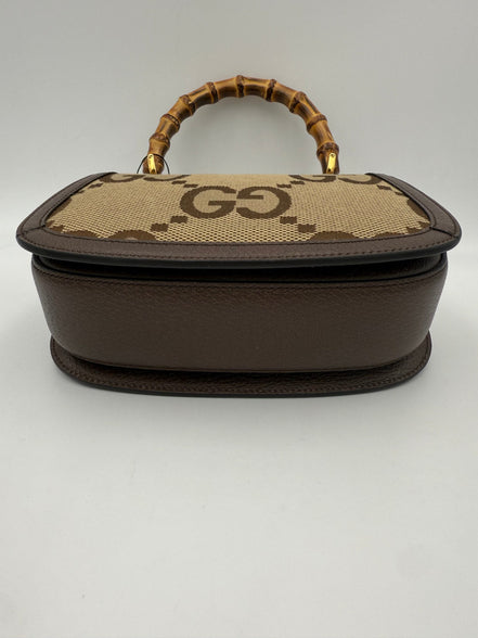Gucci GUCCI BAMBOO 1947 GG Canvas Handbag
