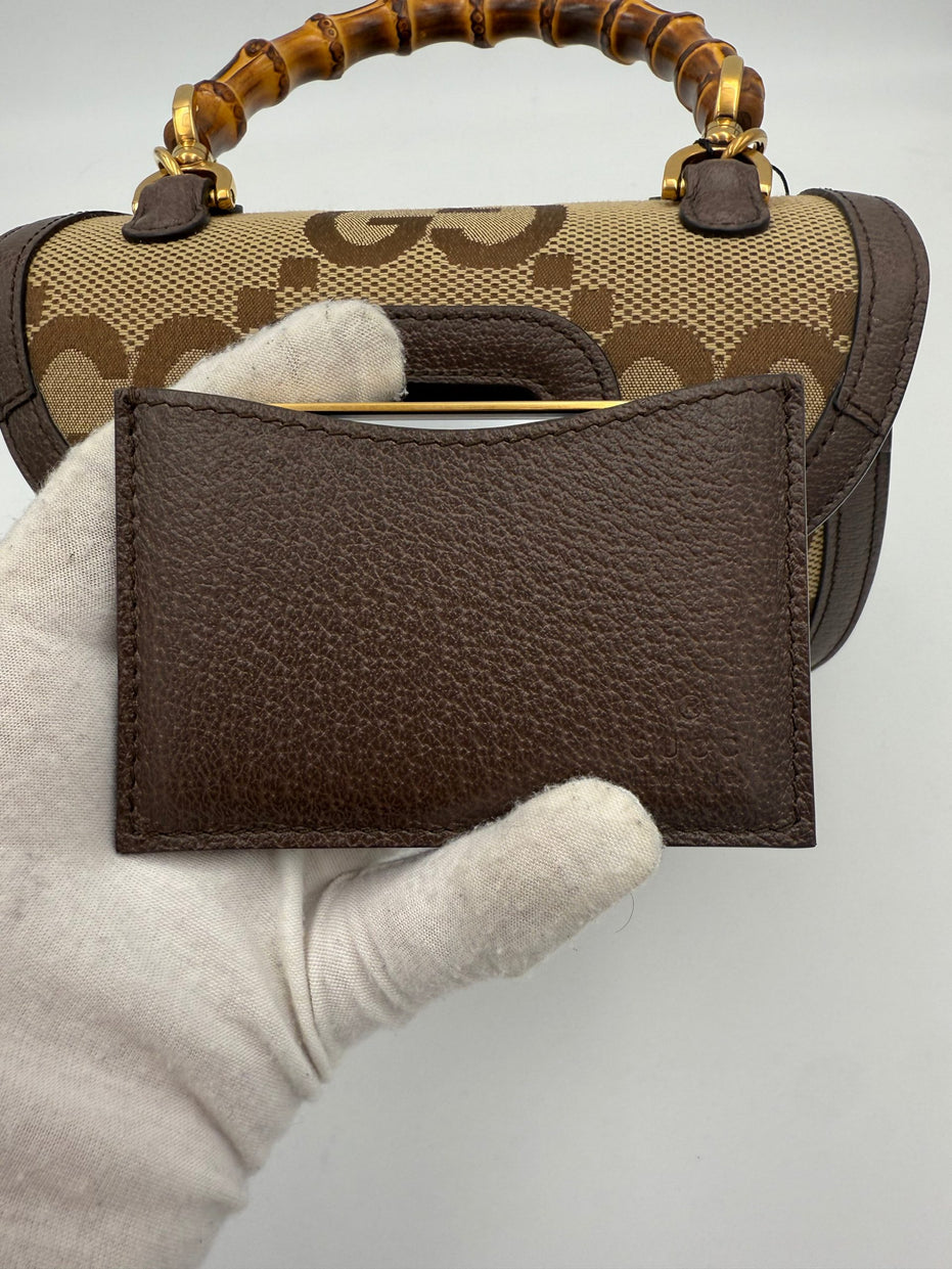 Gucci GUCCI BAMBOO 1947 Τσάντα Χειρός GG Καμβάς