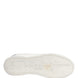 Dolce & Gabbana White Black Portofino Leather Sneakers Shoes