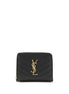Saint Laurent Black Calf Leather Bos Taurus Wallet