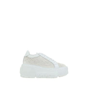 Casadei White Other Fibres Sneakers