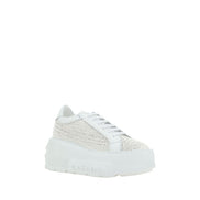Casadei White Other Fibres Sneakers