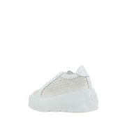 Casadei White Other Fibres Sneakers