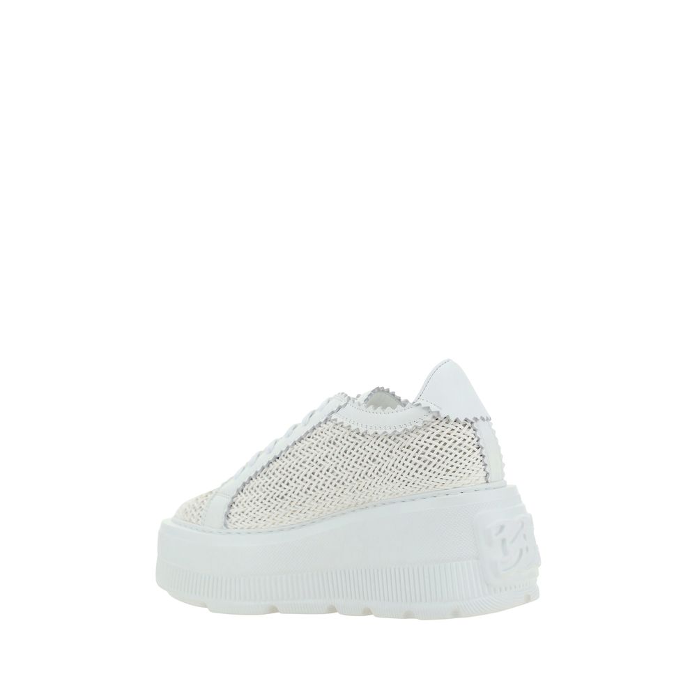 Casadei White Other Fibres Sneakers