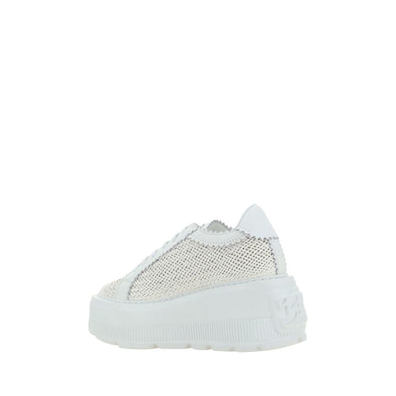 Casadei White Other Fibres Sneakers