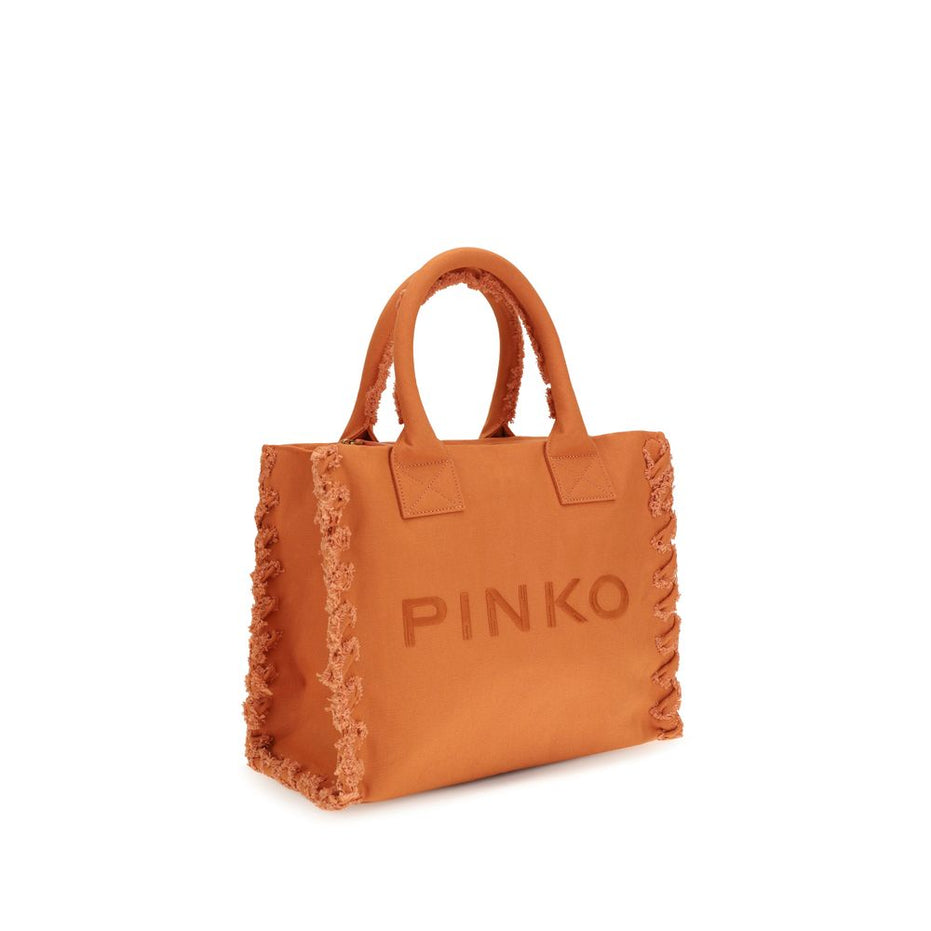 Τσάντα Ώμου PINKO από Πορτοκαλί Βαμβάκι