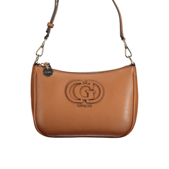 Guess Jeans Marrone Poliuretano Women Handbag