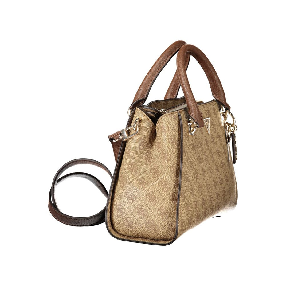 Guess Jeans Beige Polyurethane Women Handbag