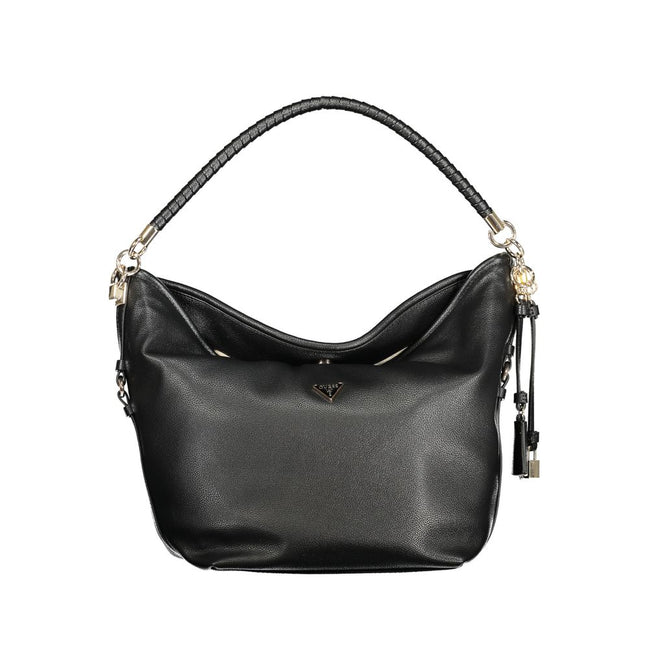 Guess Jeans Nero Polyurethane Women Shoulder Bag