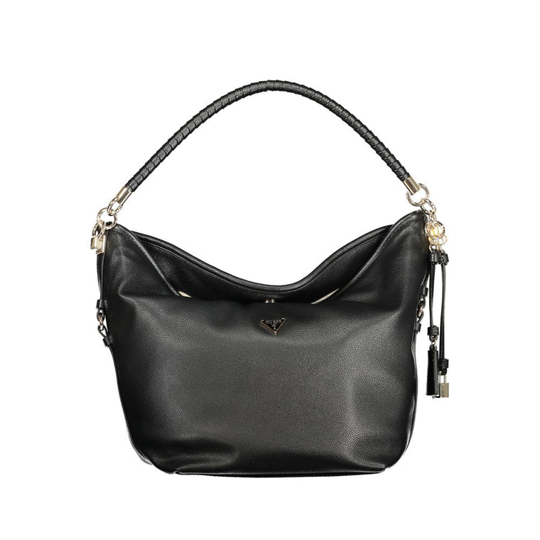 Guess Jeans Nero Polyurethane Women Shoulder Bag