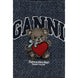 Ganni Blue Cotton Shoulder Bag