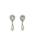 Alessandra Rich Silver Brass Earrings