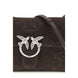 PINKO Brown Calf Leather Bos Taurus Shoulder Bag