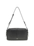 PINKO Black Calf Leather Bos Taurus Shoulder Bag