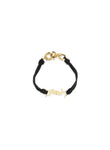 Saint Laurent Black Lamb Ovis Aries Aries Bracelet