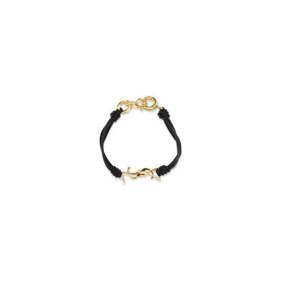 Saint Laurent Black Lamb Ovis Aries Aries Bracelet