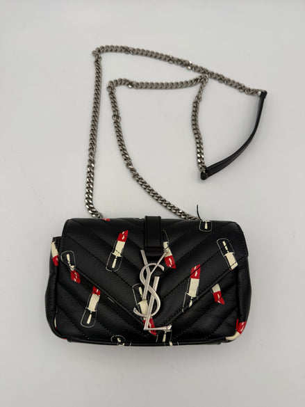 Saint Laurent SAINT LAURENT MINI COLLEGE Lip Stick Handbag