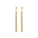 Saint Laurent Gold Brass Earrings