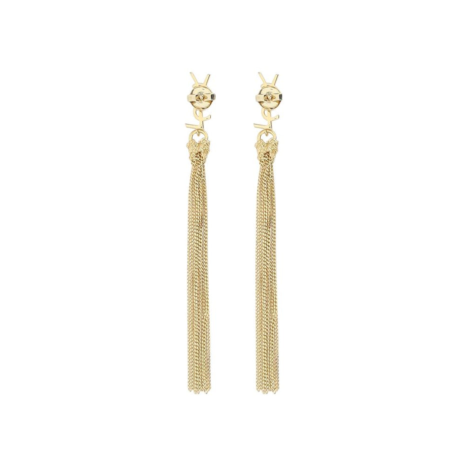 Saint Laurent Gold Brass Earrings