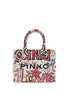 PINKO Multicolor Cotton Shoulder Bag