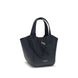 Giorgio Armani Blue Calf Leather Bos Taurus Handbag