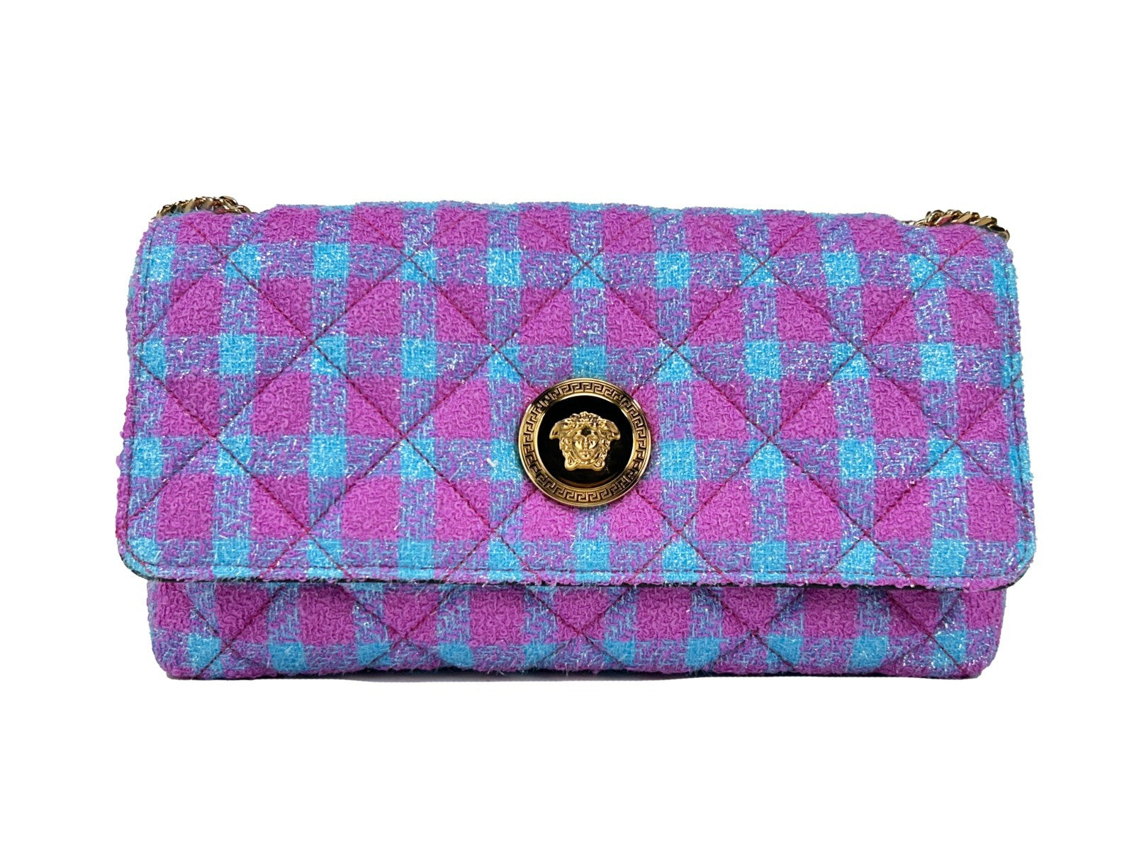 Μεσαία Τσάντα Crossbody Versace από Μαλλί Lurex