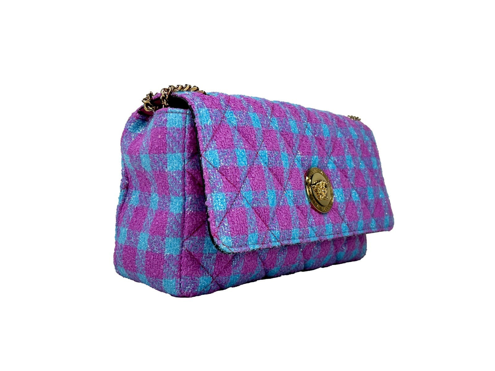 Μεσαία Τσάντα Crossbody Versace από Μαλλί Lurex