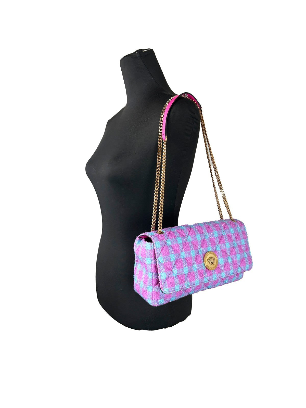Μεσαία Τσάντα Crossbody Versace από Μαλλί Lurex