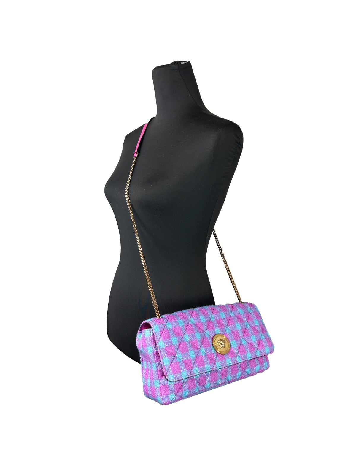 Μεσαία Τσάντα Crossbody Versace από Μαλλί Lurex