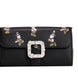 Kate Spade X Disney Μαύρο Δερμάτινο Τσαντάκι Χιαστί/Πορτοφόλι Minnie Mouse