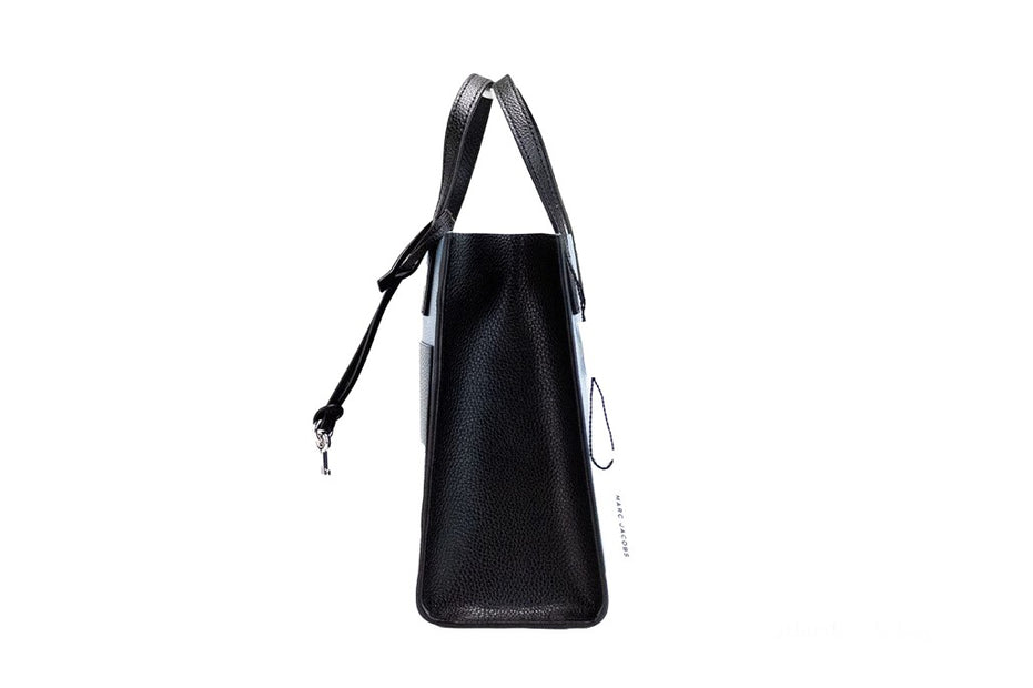Marc Jacobs Grind Mini Blue Heaven Colorblock Leather Tote Crossbody Bag Purse