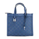 Τσάντα Χειρός και Ώμου Marc Jacobs Mini Grind Blue Sea από Διάτρητο Δέρμα