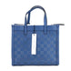 Τσάντα Χειρός και Ώμου Marc Jacobs Mini Grind Blue Sea από Διάτρητο Δέρμα