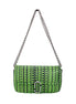 Marc Jacobs Neon Green The Monogram Leather J Marc Mini Shoulder Bag Crossbody