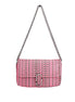 Marc Jacobs Neon Pink The Monogram Leather J Marc Mini Shoulder Bag Crossbody