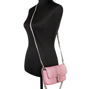 Marc Jacobs Neon Pink The Monogram Leather J Marc Mini Shoulder Bag Crossbody