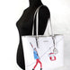 Michael Kors Jet Set Travel Girls Medium Signature Τσάντα Ώμου White MK