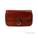 Marc Jacobs The Mini Shoulder Bag Spice Brown Embossed Leather Crossbody Bag