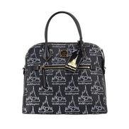 Dooney & Bourke Black Walt Disney World 50th Anniversary Leather Satchel Handbag