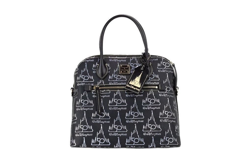 Dooney & Bourke Μαύρη Δερμάτινη Τσάντα Ώμου Walt Disney World 50th Anniversary