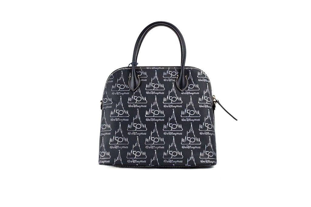 Dooney & Bourke Μαύρη Δερμάτινη Τσάντα Ώμου Walt Disney World 50th Anniversary