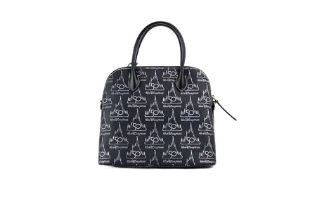 Dooney & Bourke Black Walt Disney World 50th Anniversary Leather Satchel Handbag