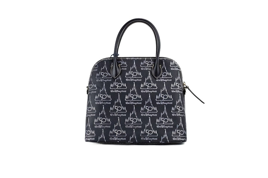 Dooney & Bourke Μαύρη Δερμάτινη Τσάντα Ώμου Walt Disney World 50th Anniversary