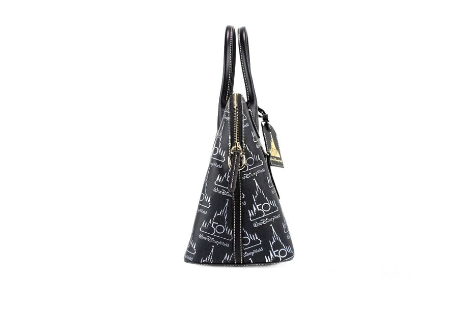 Dooney & Bourke Μαύρη Δερμάτινη Τσάντα Ώμου Walt Disney World 50th Anniversary