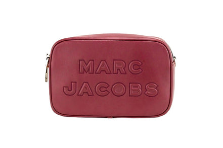 Marc Jacobs Flash Pomegranate Λεία Δερμάτινη Τσάντα Χιαστί με Ανάγλυφο Σχέδιο Κάμερας