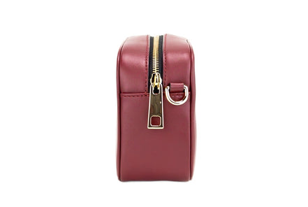 Marc Jacobs Flash Pomegranate Λεία Δερμάτινη Τσάντα Χιαστί με Ανάγλυφο Σχέδιο Κάμερας